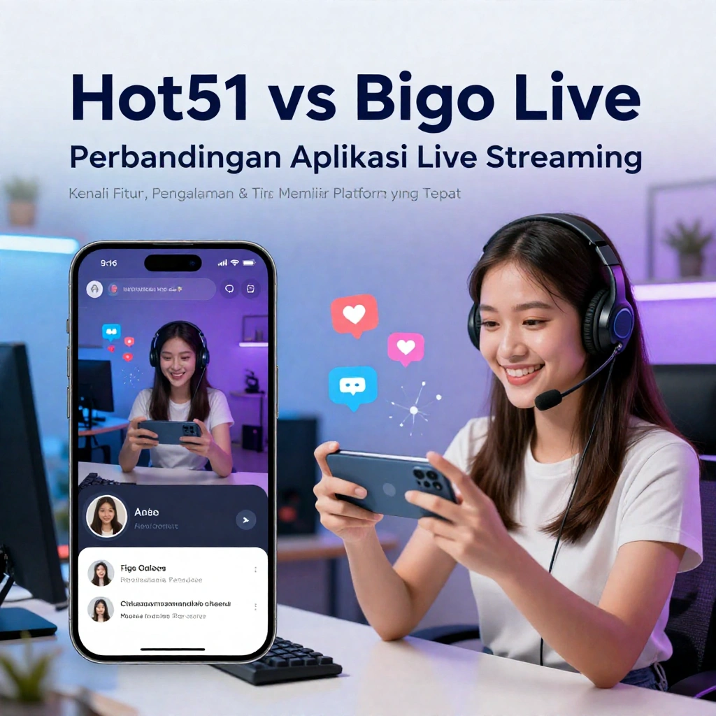 Hot51 vs Bigo Live Perbandingan Aplikasi Live Streaming