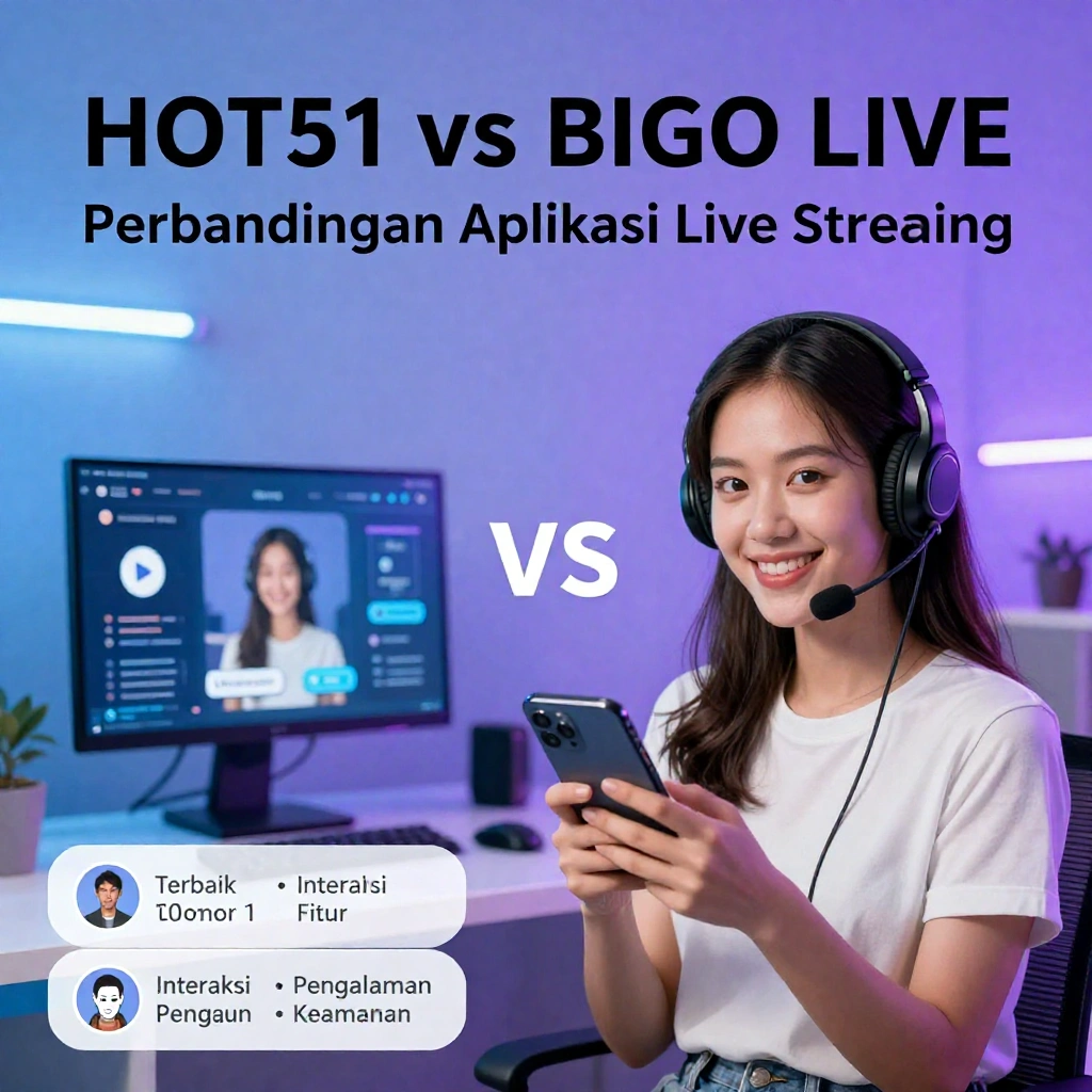 Hot51 vs Bigo Live Perbandingan Aplikasi Live Streaming