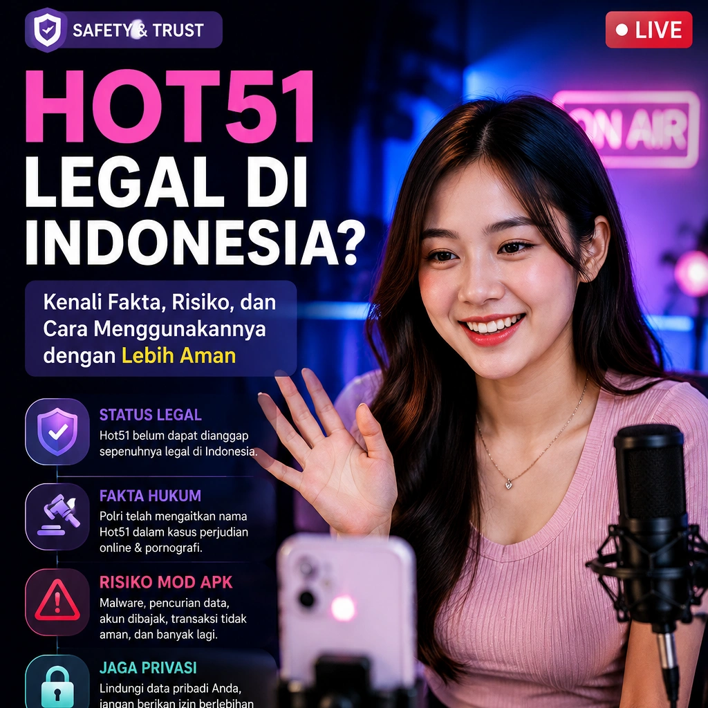 Hot51 Legal di Indonesia Fakta, Risiko, dan Cara Aman Menggunakannya