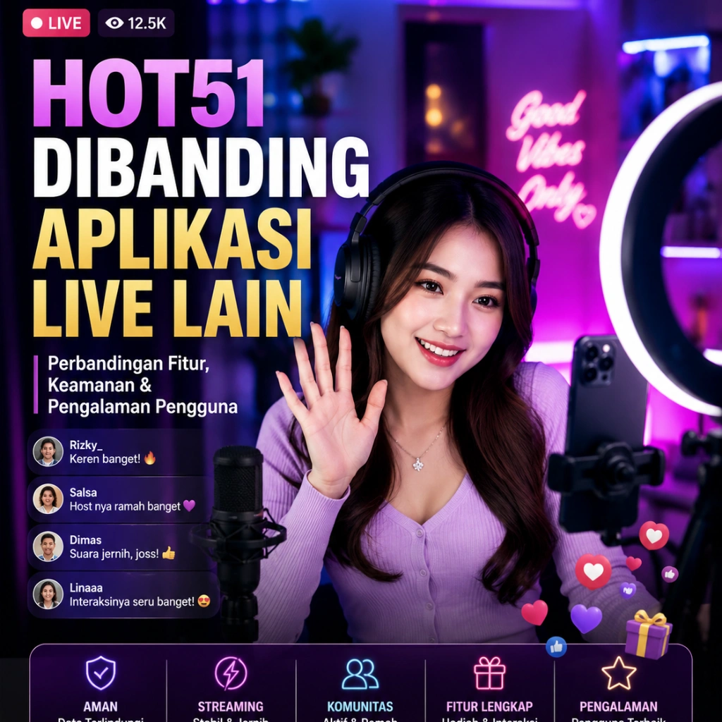Hot51 Dibanding Aplikasi Live