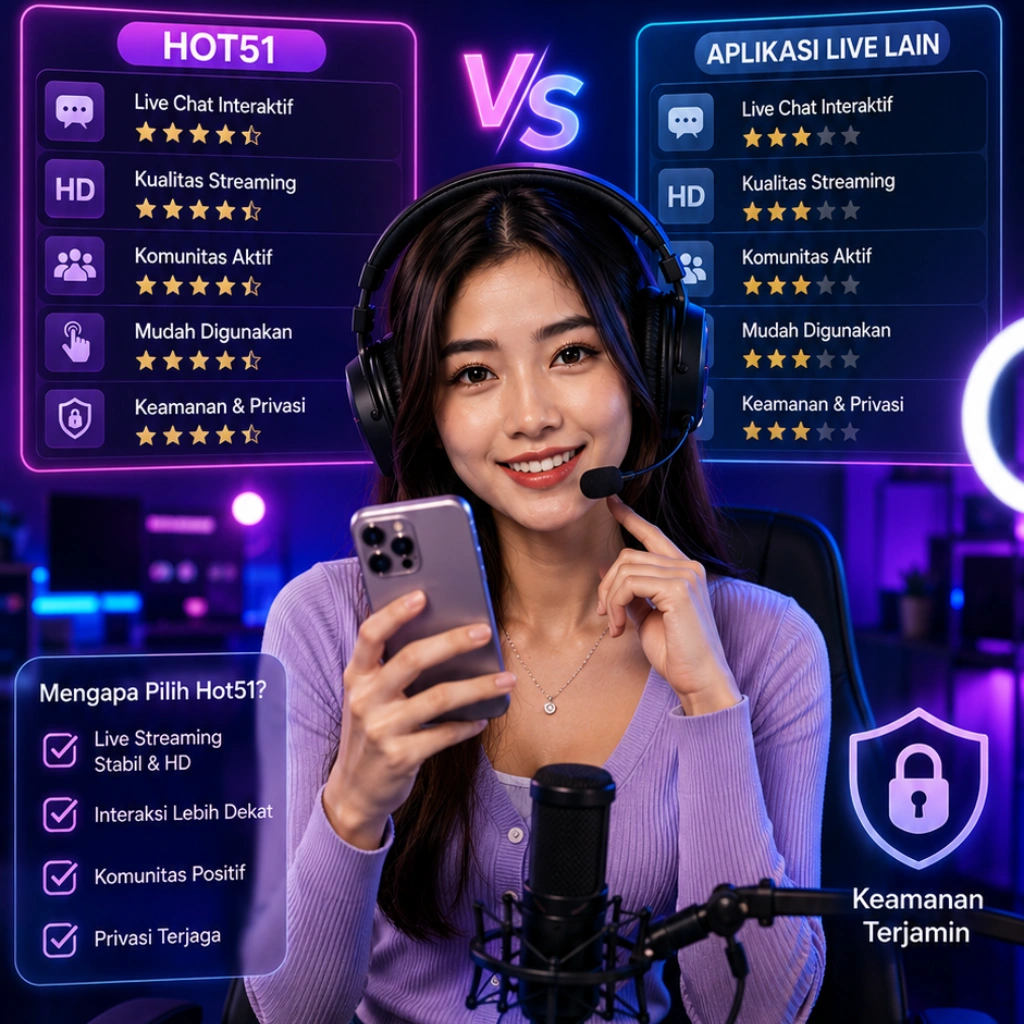 Hot51 Dibanding Aplikasi Live