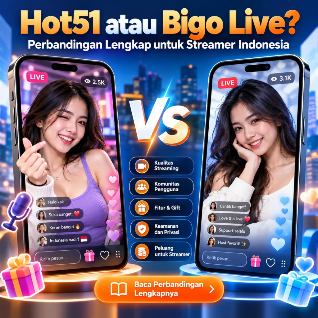 Hot51 atau Bigo Live Perbandingan Lengkap 2025