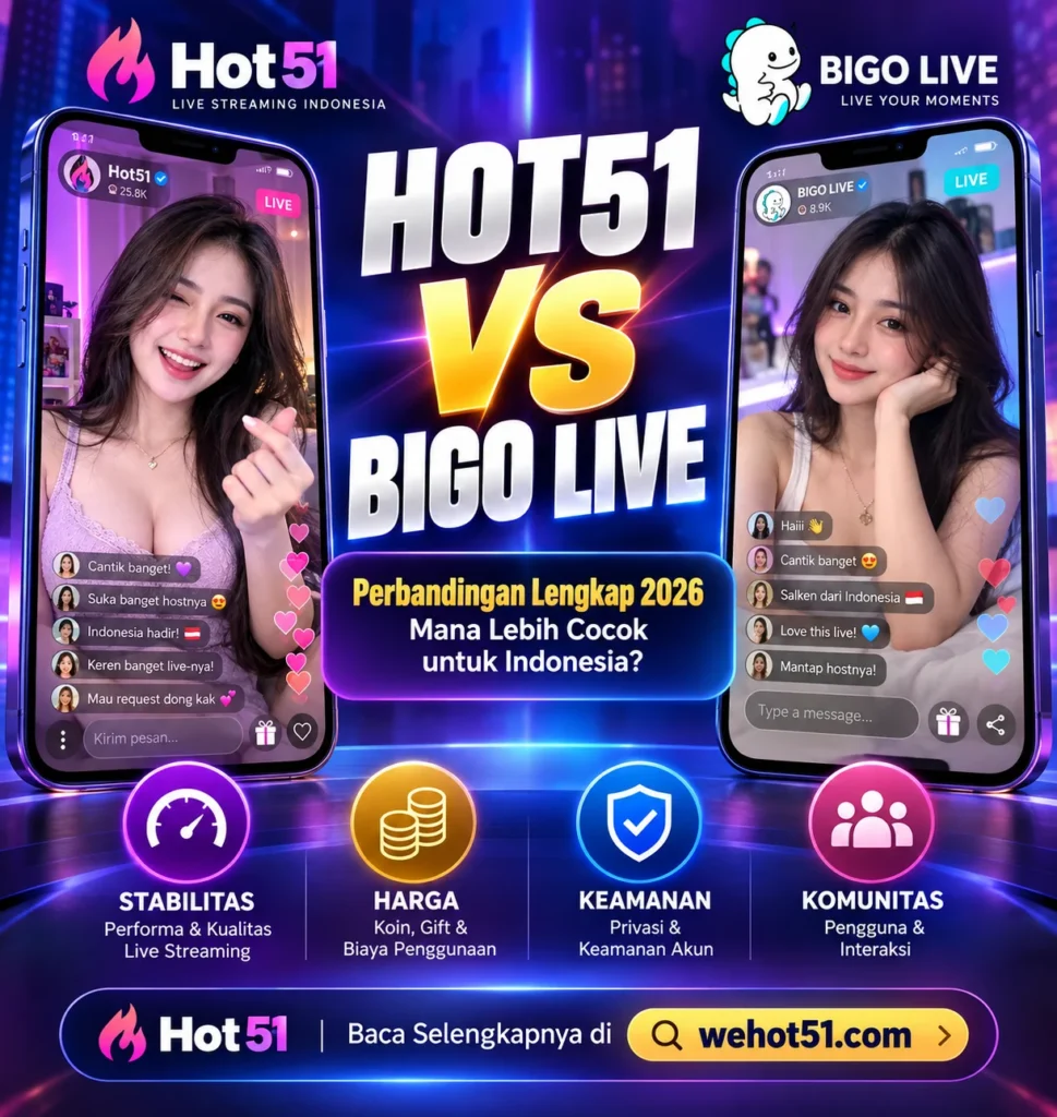 Hot51 vs Bigo Live Mana Lebih Baik di Indonesia